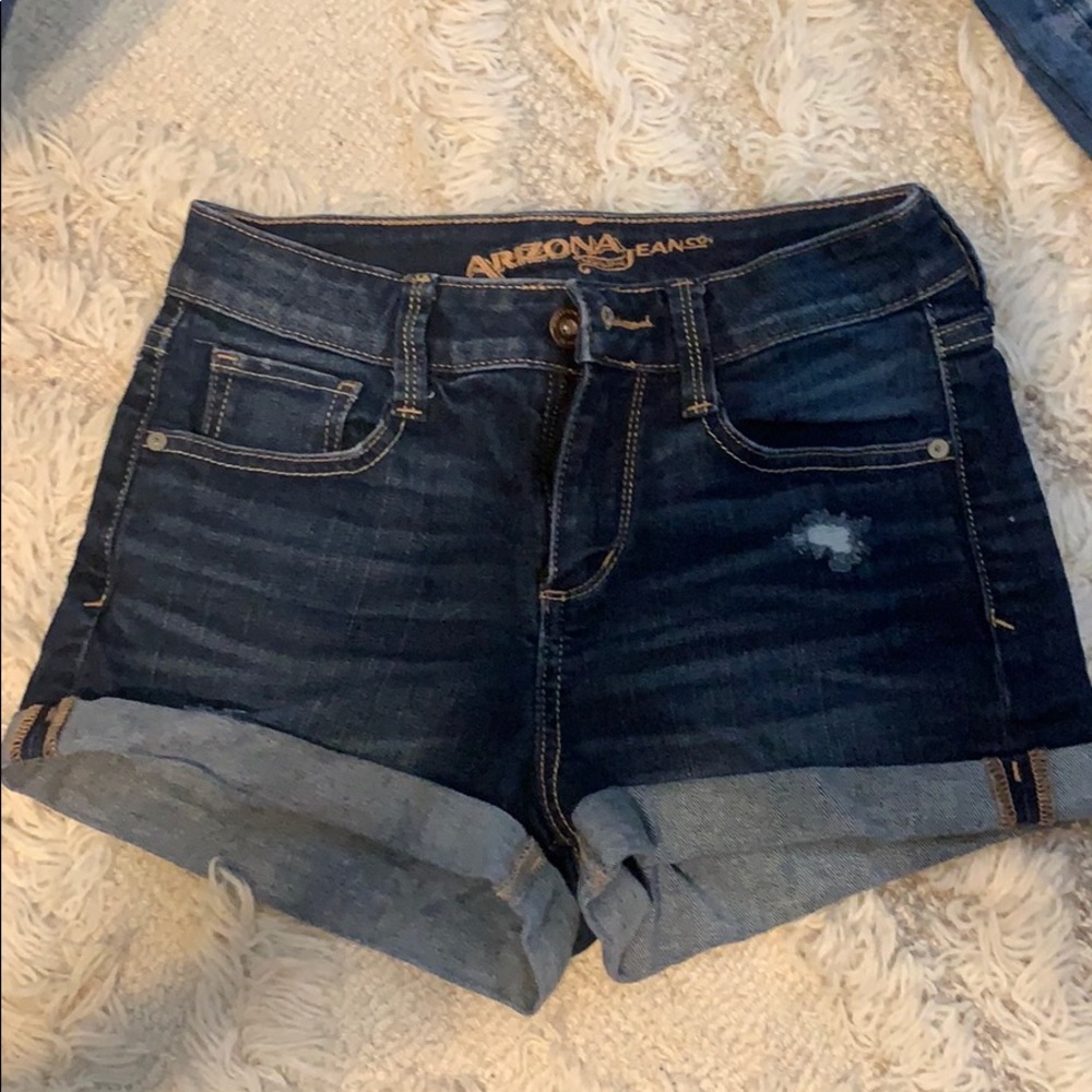 arizona company dark wash jean shorts